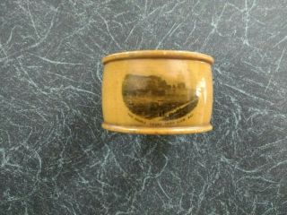 Mauchline Ware Antique Napkin Ring The Needles Isle Of Wight