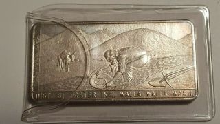 Rare W.  H.  Foster Inc.  Buffalo 1 Oz.  999 Silver Bar In Pack 1000 Made