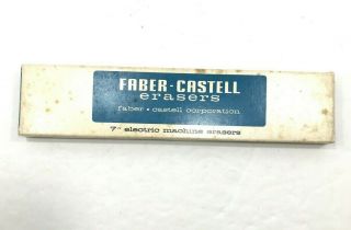 Vintage Faber Castell 7 " Electric Machine Pencil Eraser 79 Magic Rub Vinyl Rare