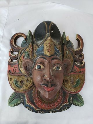 Old Indonesian Mask,  Small Damage,  Hand Painted