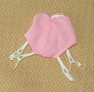 Vintage Rare & Pink Nylon Panty W/4 White Garters Francies Pak Undies 1967