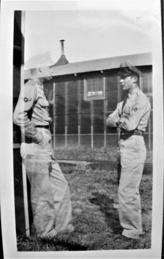 Rare Double Exposure/vintage Handsome Military Men/1940 