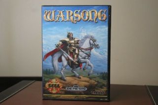 Rare Warsong (sega Genesis,  1991) - - Cib,  Complete - - Cleaned &