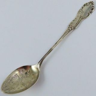 Antique Niagara Falls York Demitasse Sterling Silver Souvenir Spoon
