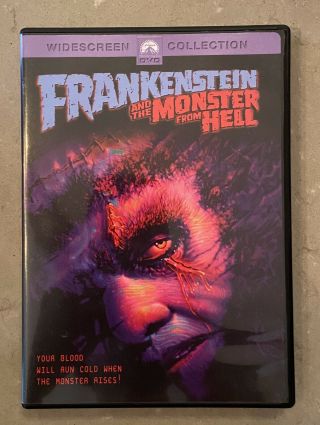 Frankenstein And The Monster From Hell Dvd - Rare - Peter Cushing
