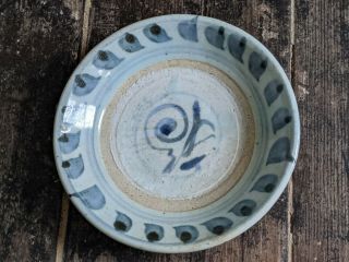 Chinese Export Porcelain Blue Swatow Zhangzhou Dish Plate Ming Or Qing Dynasty