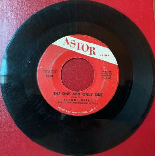 Johnny Wells - Astor - A1001 - Lonely Moon - The One And Only One - Rare Northern Soul - Gd