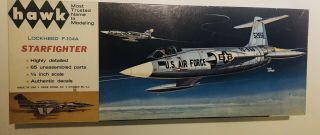 Hawk 1/48 F 104 A Starfighter (pilots Missing) Vintage Rare Antique
