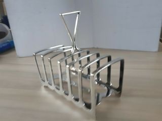 Silver Plated 6 Slice Toast Rack Early 1900s.