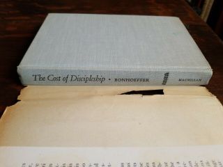 The Cost of Discipleship by Dietrich Bonhoeffer 1954 Book Dustjacket RARE 3