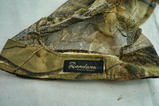 Real Tree Diamond Mesh Sandana Brand Sandana Brown Green Headgear Wrap Rare
