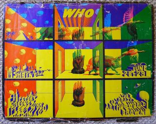 The Who,  Fleetwood Mac Vintage 1968 Concert Poster - Rare