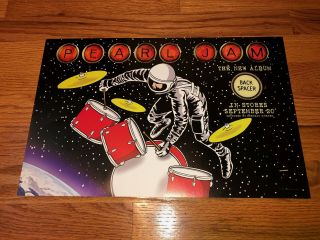 Pearl Jam Backspacer Rare Promo Double Sided Lithograph Poster