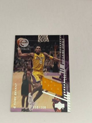 Rare 2000 Ud Upper Deck Kobe Bryant Game Worn La Lakers Jersey 