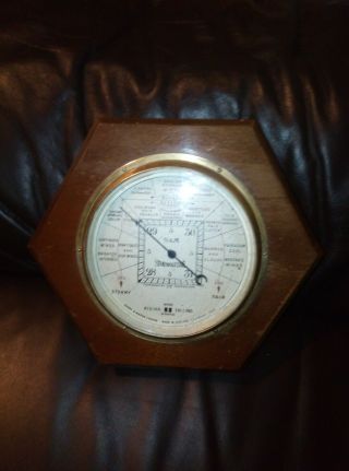 1930s Barometer " The Stormoguide " Made By Short & Mason Of London
