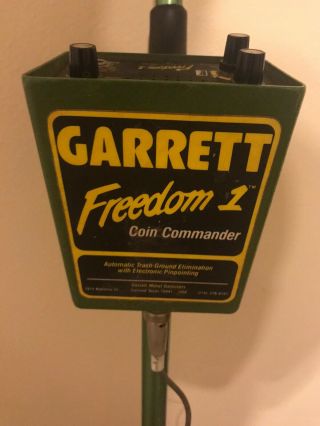 Rare Vintage Garrett Freedom 1 Coin Commander Metal Detector.  Parts. 2