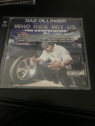 Gangsta Rap Daz Dillinger Double Disc Who Ride Wit Us Rare Htf