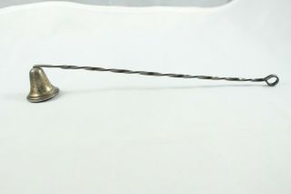 Antique Sterling Silver Turned Handle Candle Snuffer