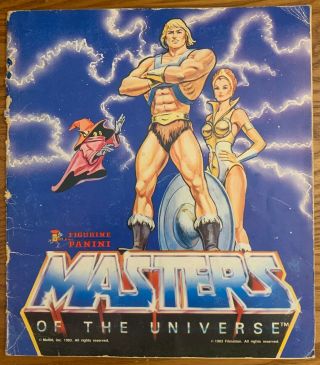 He - Man,  Masters Of The Universe 1983 Panini Sticker Album " Complete ",  Rare