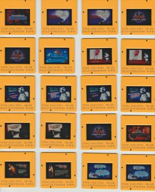 20 Rare Movie Theater Coca Cola 35mm Color Film Slides Promo Trivia Coke Theatre