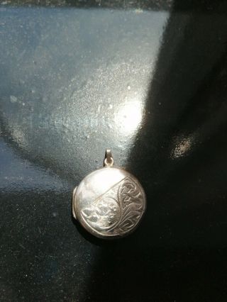 Antique Victorian Silver Locket Pendant
