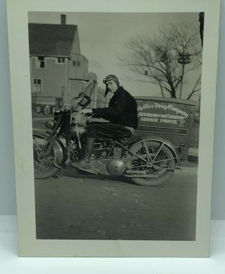 Vintage Antique 1950’s Motorcycle Photo Photograph 14