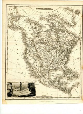 1840 Archibald Fullarton Map - North America - Canada - Mexican California