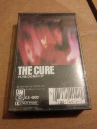 The Cure Pornography Cassette Tape 1982 A&m Cs - 4902 Rare