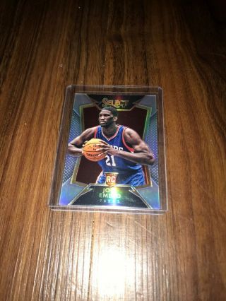 2014 - 15 Select Joel Embiid Rc Rookie Silver Prizm 76ers All - Star Rare