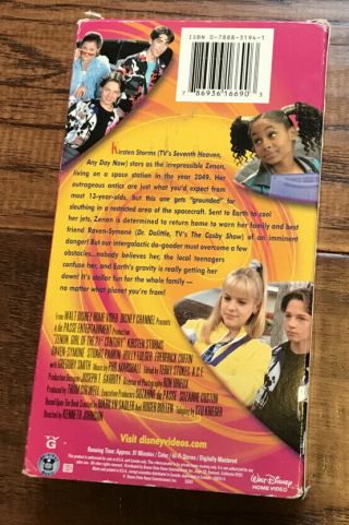 Zenon Girl From The 21st Century VHS DISNEY CHANNEL MOVIE Rare 2