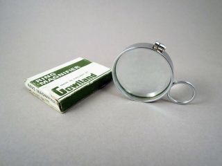 Rare Unusual Vintage Magnifying Glass Magnifier By Gowllands,  Made In England
