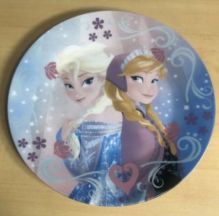 Disney Frozen Elsa & Anna Ceramic 71/2 " Collectible Plate Rare
