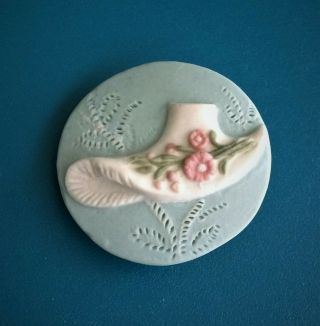 Ceramic Realistic Jasperware Hat Button - Back Marked Shirley
