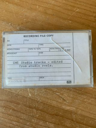 The Beatles Cassette Emi Studio Tracks Edited From Studio Reels - Unusual/rare