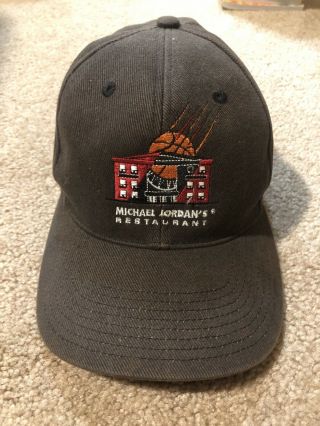 Rare Vtg Nike Michael Jordan’s Restaurant Chicago Jumpman Snapback Hat Cap 90s