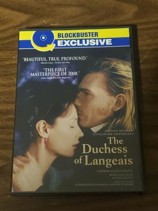 The Duchess Of Langeais Dvd Region 1 Subtitles Blockbuster Exclusive Oop Rare