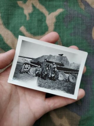Rare Wwii Us Army Photo Captured German Jagdpanther Tank Picture