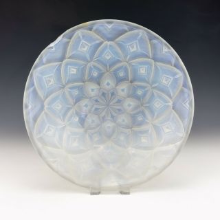 Antique French Opaline Glass Art Deco Bowl - Slight Damage But Lovely