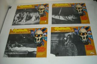 1972 Lobby Card Set Of 8 The Deathmaster Numbered Robert Quarry Rare Horror Film