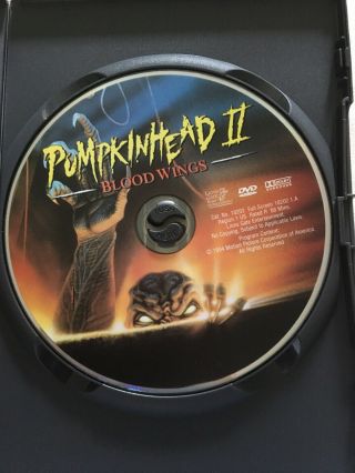 Pumpkinhead 2 Blood Wings Dvd RARE HORROR OOP 3