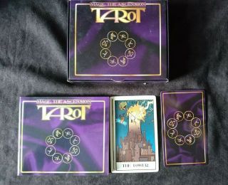Mage: The Ascension Tarot Box Set,  1st Edition,  1995,  Rare Oop Book,  Cards