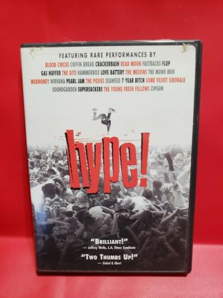 Hype (dvd,  2004) 1996 Documentary Rare Concert Footage Nirvana,  Pearl Jam & More