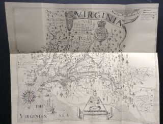 Map Of Virginia By John Smith,  1848?