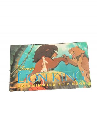 Disney The Lion King Animated Flipbook.  Hard To Find 1994 Rare