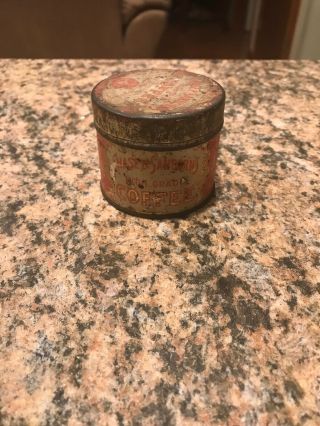 Vintage 2.  5” Sample Size Chase & Sanborn’s Tin Coffee Can W/ Lid Very Rare