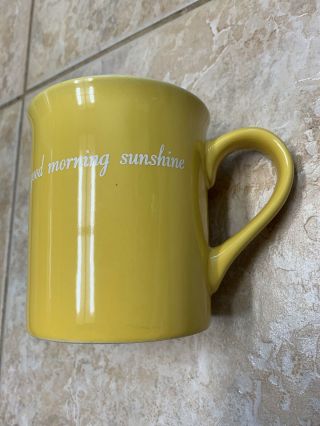Love Your Mug Good Morning Sunshine Ceramic Sunny Yellow Coffee Cup 14oz RARE 2