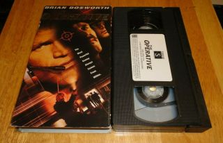 The Operative (vhs,  2000) Brian Bosworth - Rare B Movie Action Non - Rental
