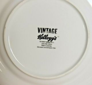 Rare Retro Ceramic Kellogg Tony Tiger guitar & Toucan Plate,  Bowl,  and Cup Set 3