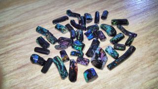 Rare 84ct 40pcs Small Indonesian Branch Fossil Opal,  Wood Opal,  Rough/rubbed