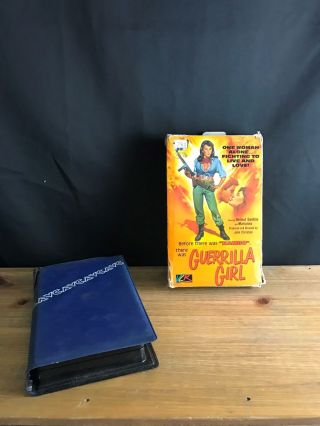 Rare Big Box Oop Vhs Video 1985 " Guerrilla Girl " Before There Was Rambo